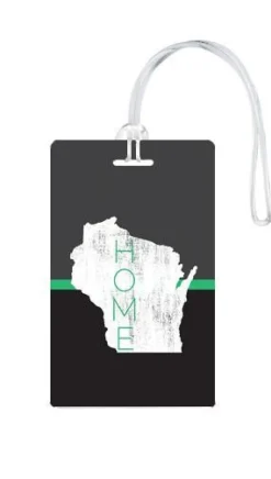 612 My Home State Wisconsin Luggage Tag