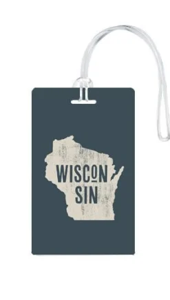 612 My Home State Wisconsin Luggage Tag