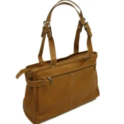Piel Leather Belted Computer Tote