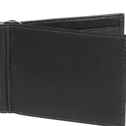Piel Leather Bi-Fold Money Clip Wallet