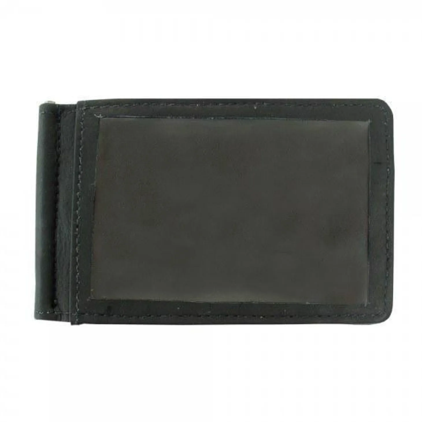 Piel Leather Bi-Fold Money Clip W/Id Window