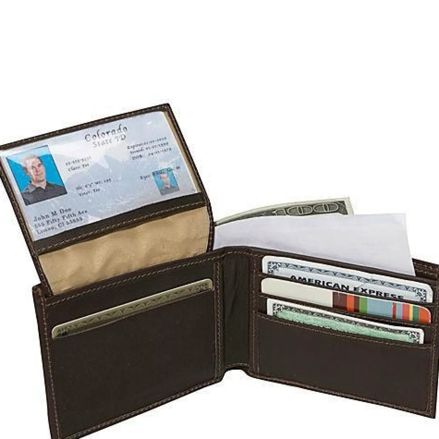 Piel Leather Bi-Fold Wallet