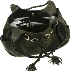 Piel Leather Braided Hobo