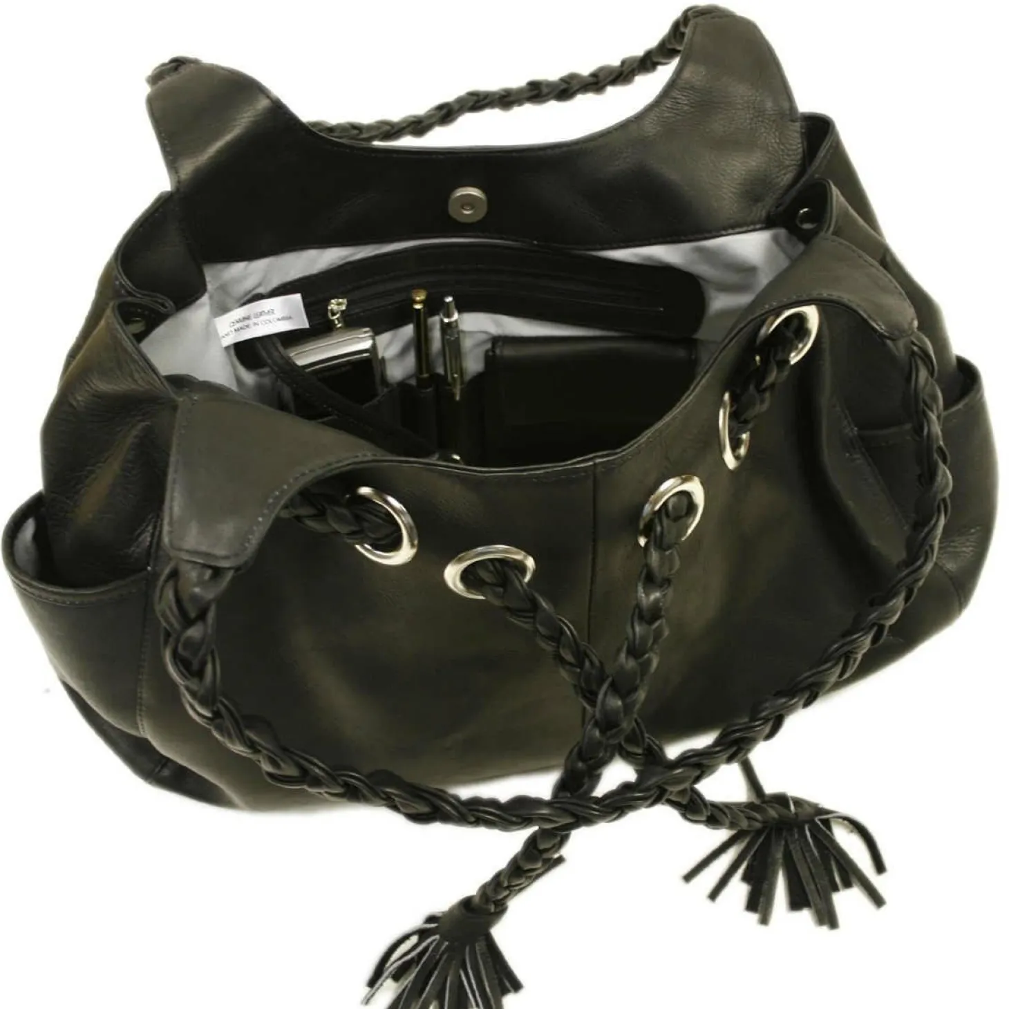 Piel Leather Braided Hobo