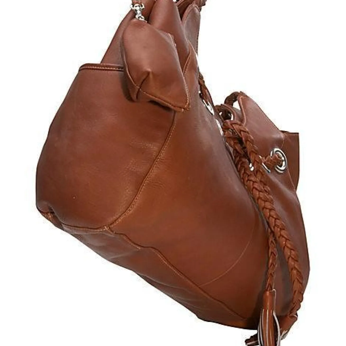 Piel Leather Braided Hobo