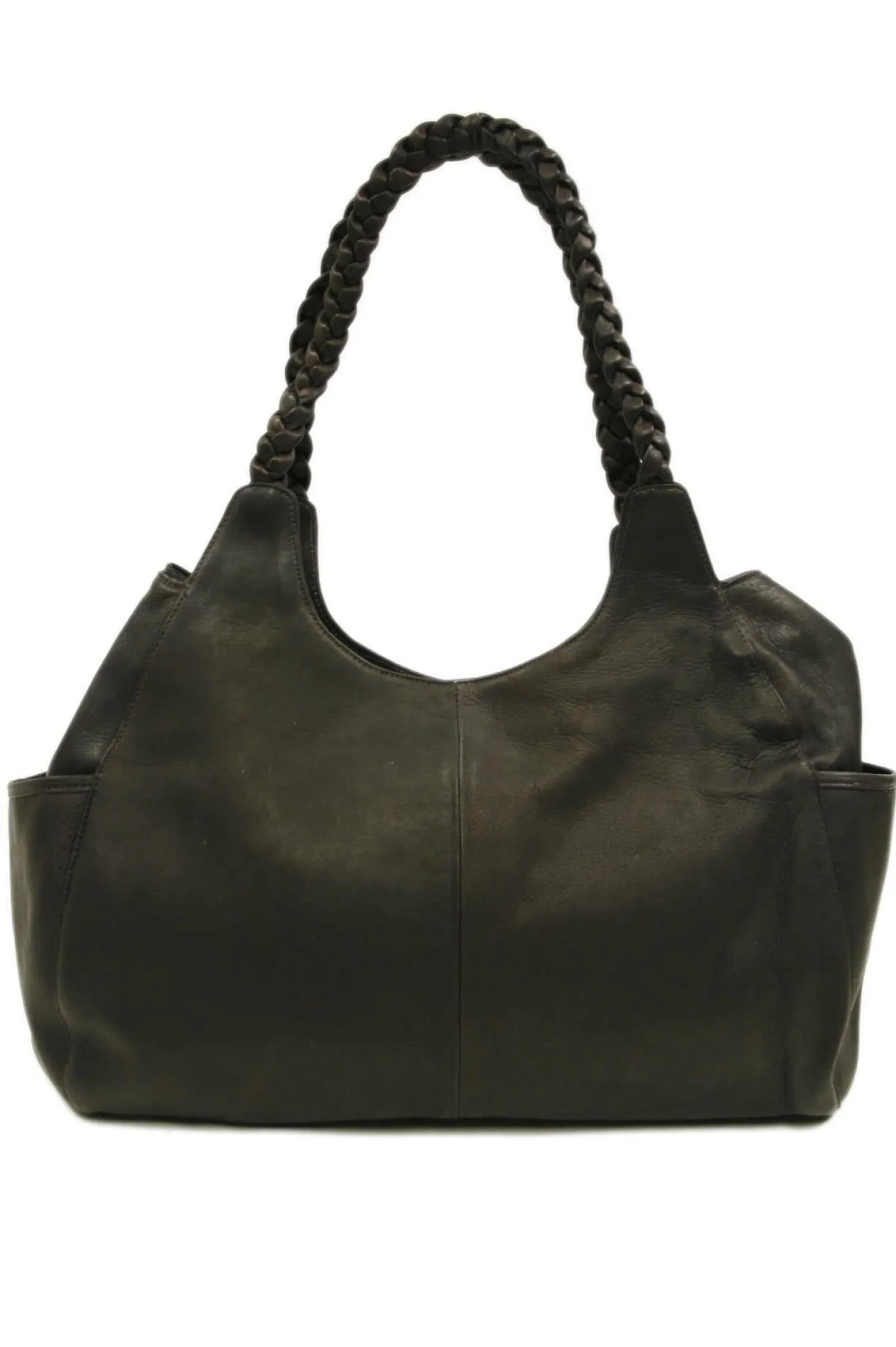 Piel Leather Braided Hobo
