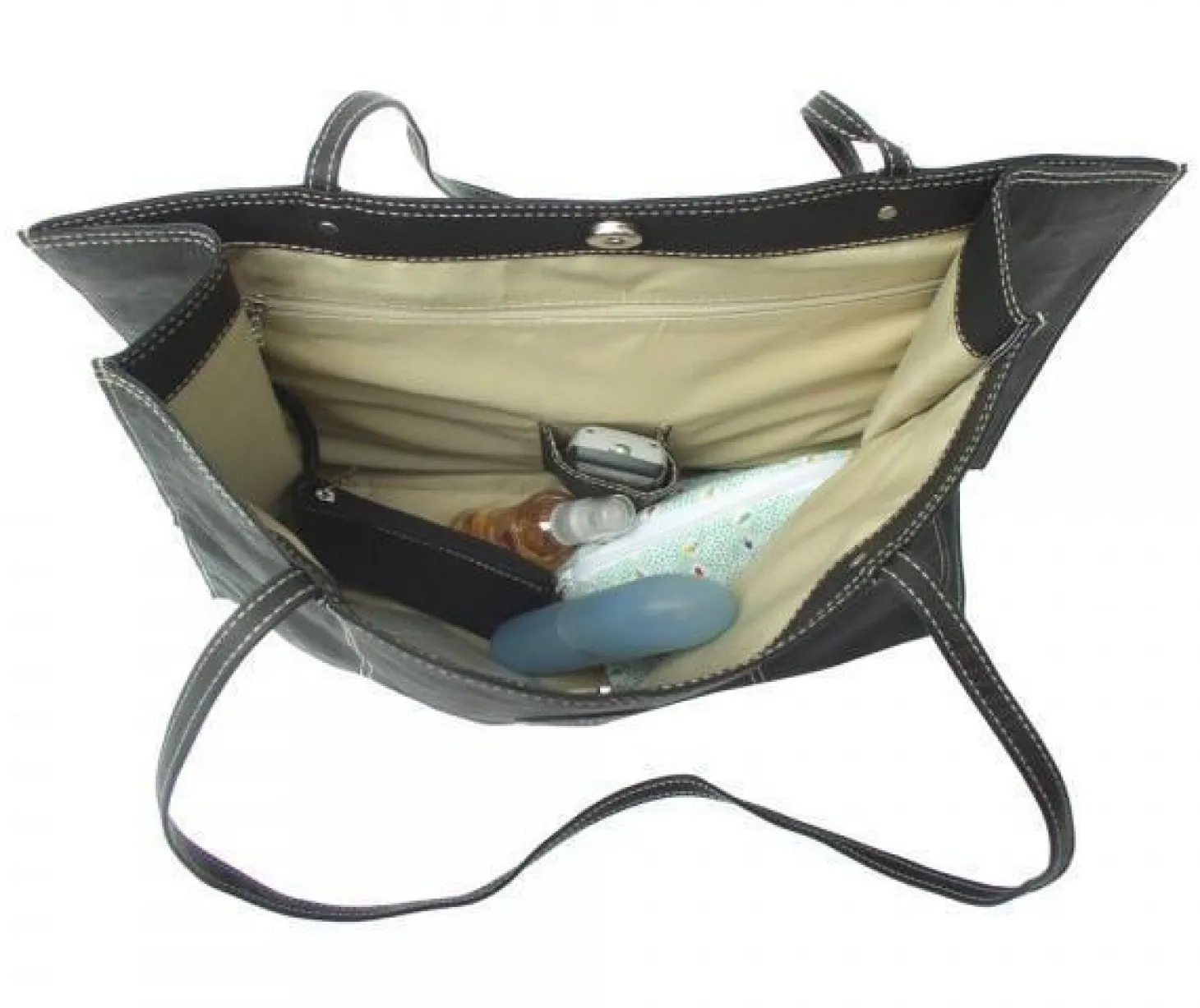 Piel Leather Carry-All Market Bag