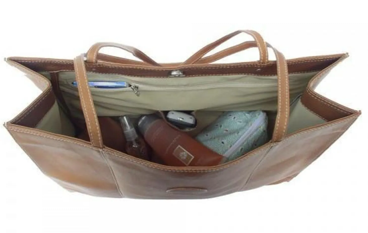 Piel Leather Carry-All Market Bag