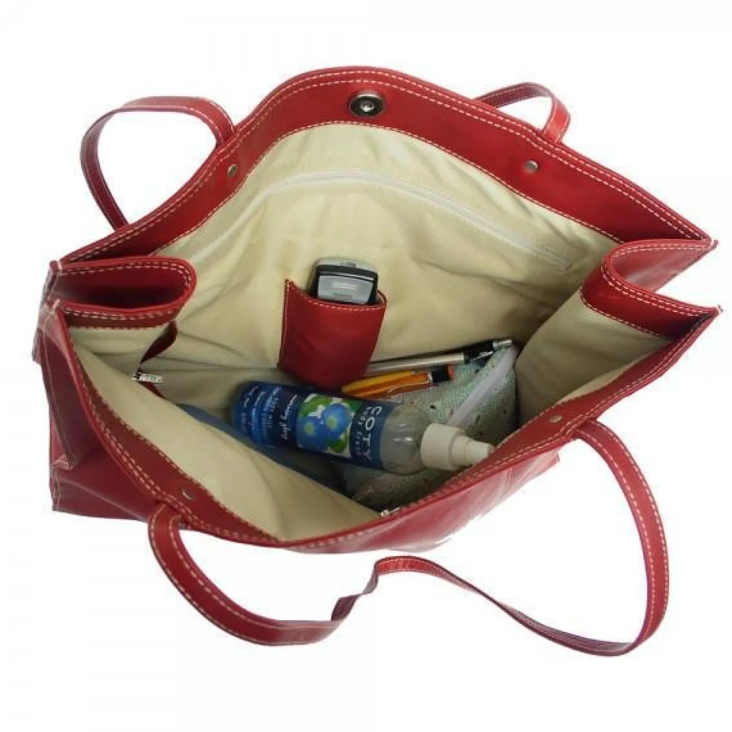 Piel Leather Carry-All Market Bag