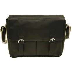 Piel Leather Classic Expandable Messenger Bag