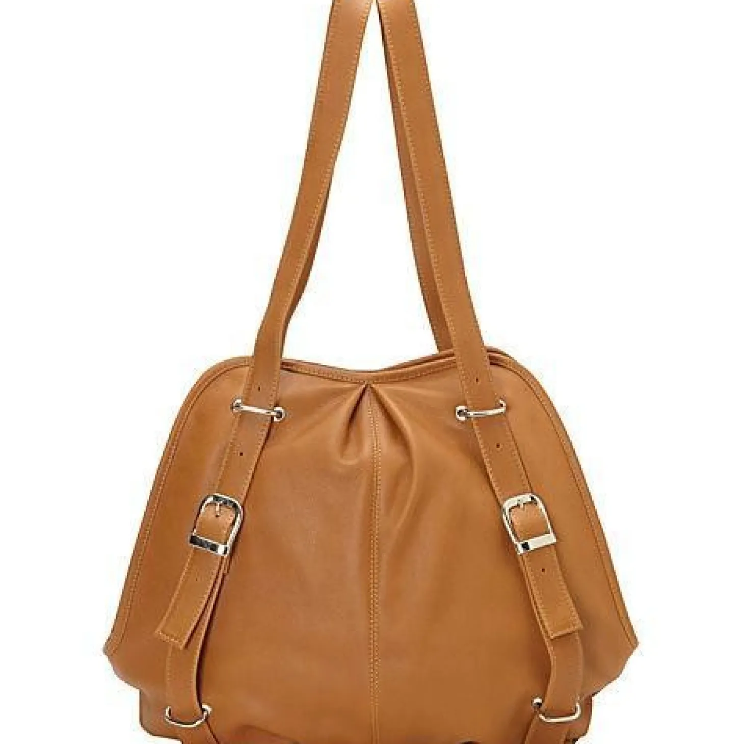Piel Leather Convertible Buckle Backpack/Shoulder Bag