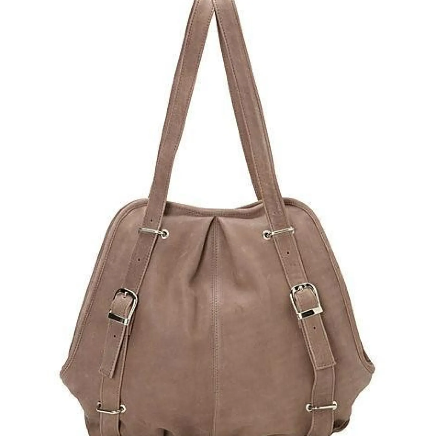 Piel Leather Convertible Buckle Backpack/Shoulder Bag