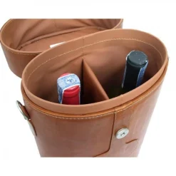 Piel Leather Double Deluxe Wine Carrier
