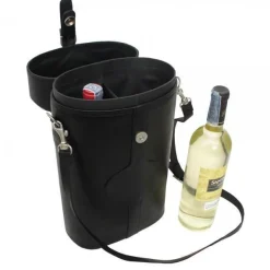 Piel Leather Double Deluxe Wine Carrier