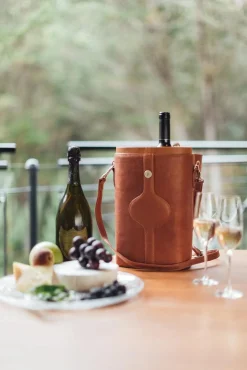 Piel Leather Double Deluxe Wine Carrier