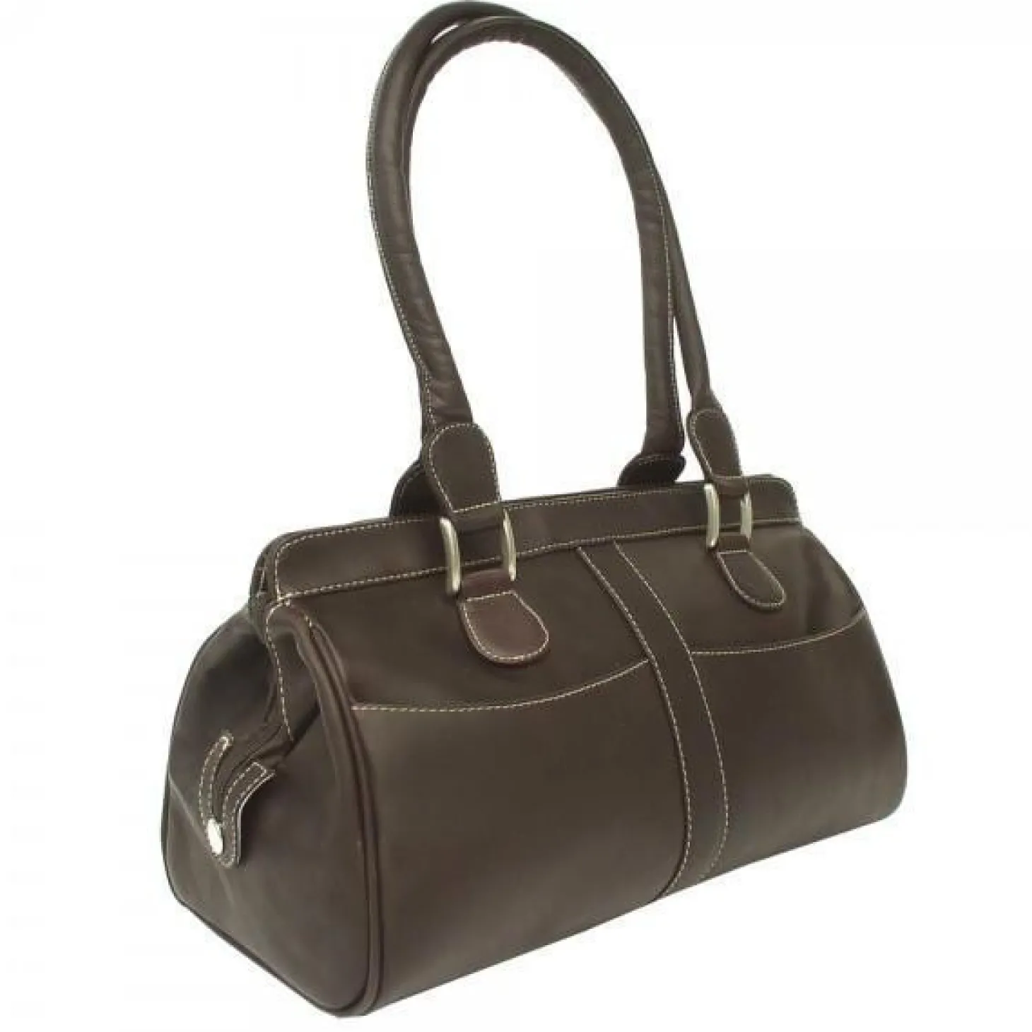 Piel Leather Double Handle Handbag