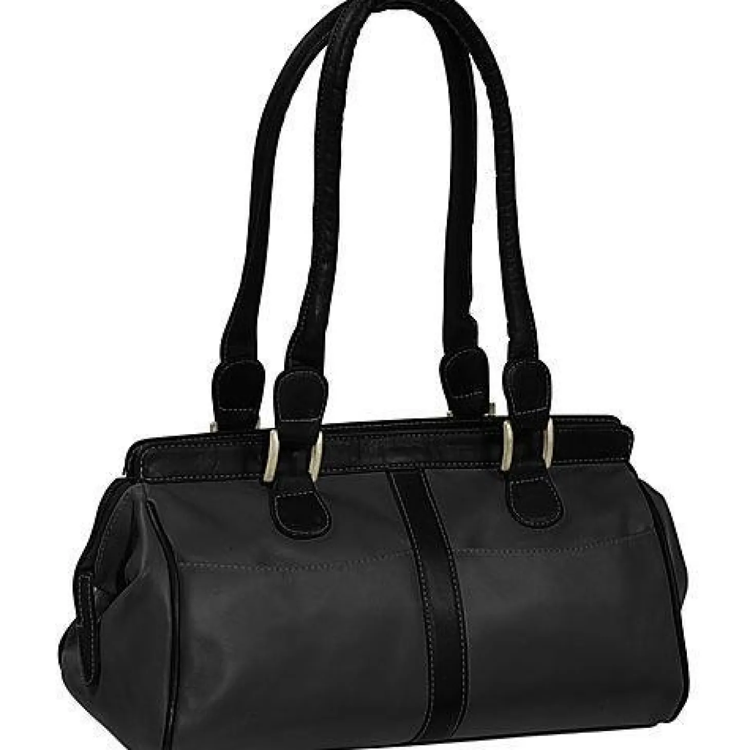 Piel Leather Double Handle Handbag