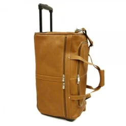 Piel Leather Duffel On Wheels