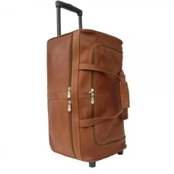Piel Leather Duffel On Wheels