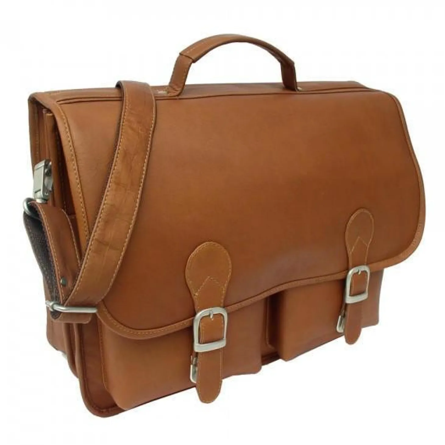 Piel Leather Executive Two Pocket Portfolio