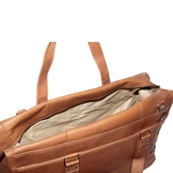 Piel Leather Extra Large Zip-Pocket Duffel