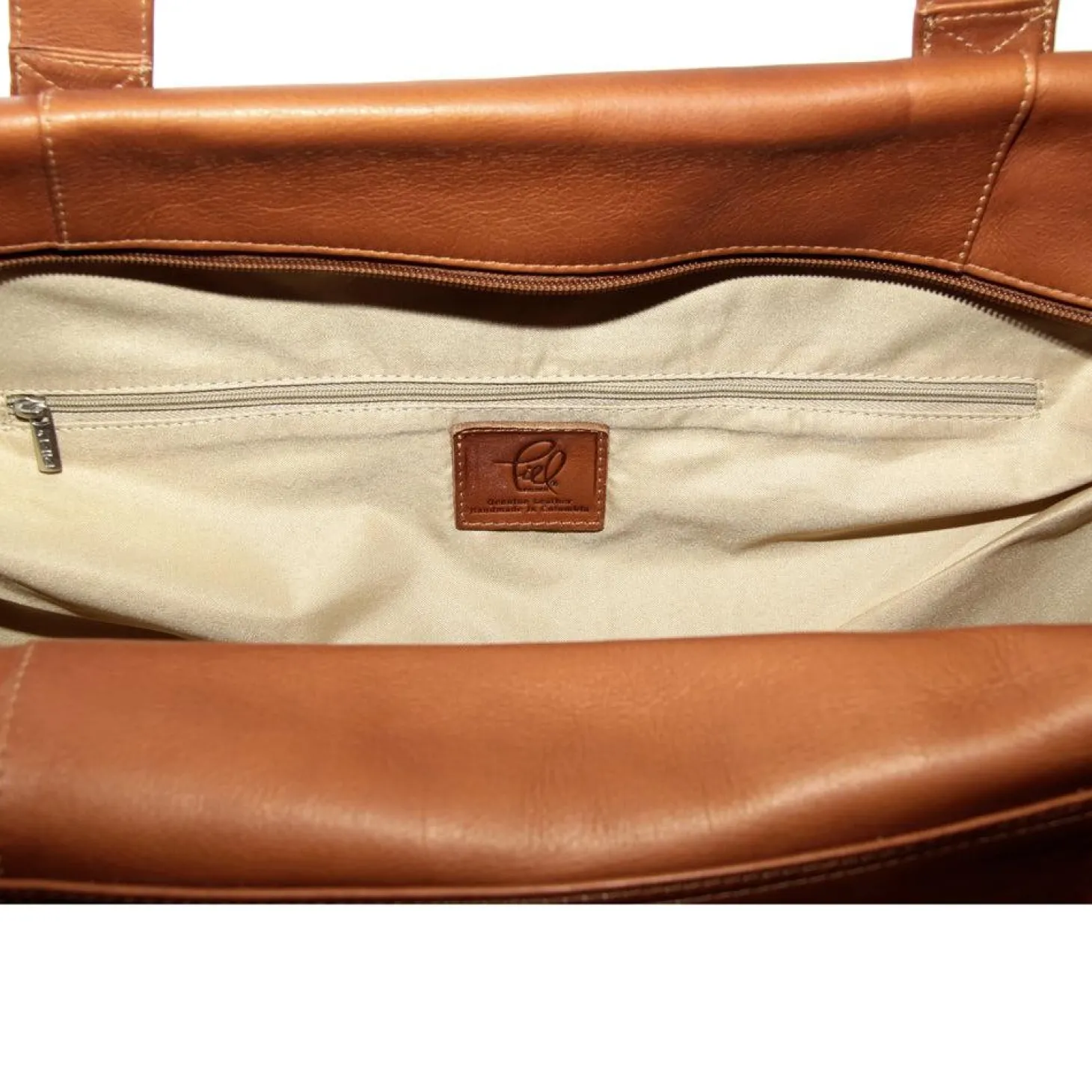 Piel Leather Extra Large Zip-Pocket Duffel