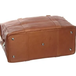 Piel Leather Extra Large Zip-Pocket Duffel