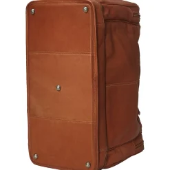 Piel Leather False Bottom Duffel Bag