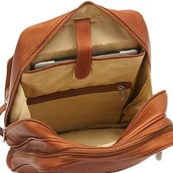 Piel Leather Flap-Over Tablet Backpack