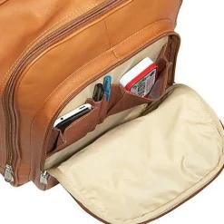 Piel Leather Front Pocket Computer Backpack