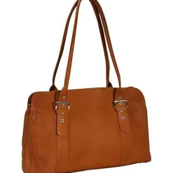 Piel Leather Ladies Buckle Business Tote
