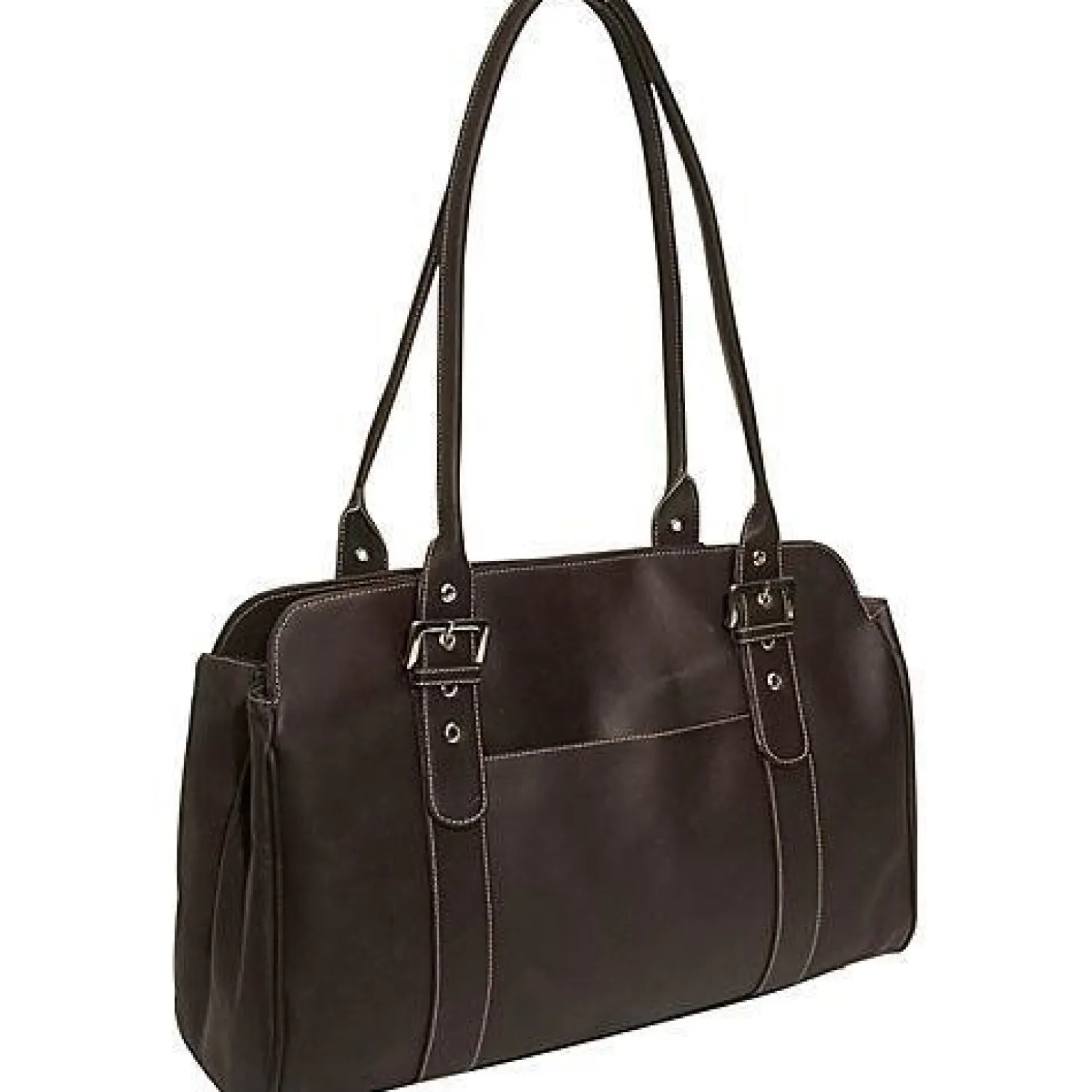 Piel Leather Ladies Buckle Business Tote