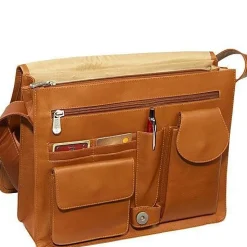 Piel Leather Large Handbag With Organizer