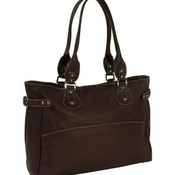 Piel Leather Large Ladies Side Strap Tote