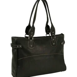 Piel Leather Large Ladies Side Strap Tote