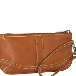 Piel Leather Large Ladies Wristlet