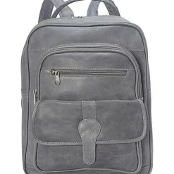 Piel Leather Medium Buckle Flap Backpack