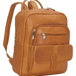 Piel Leather Medium Buckle Flap Backpack