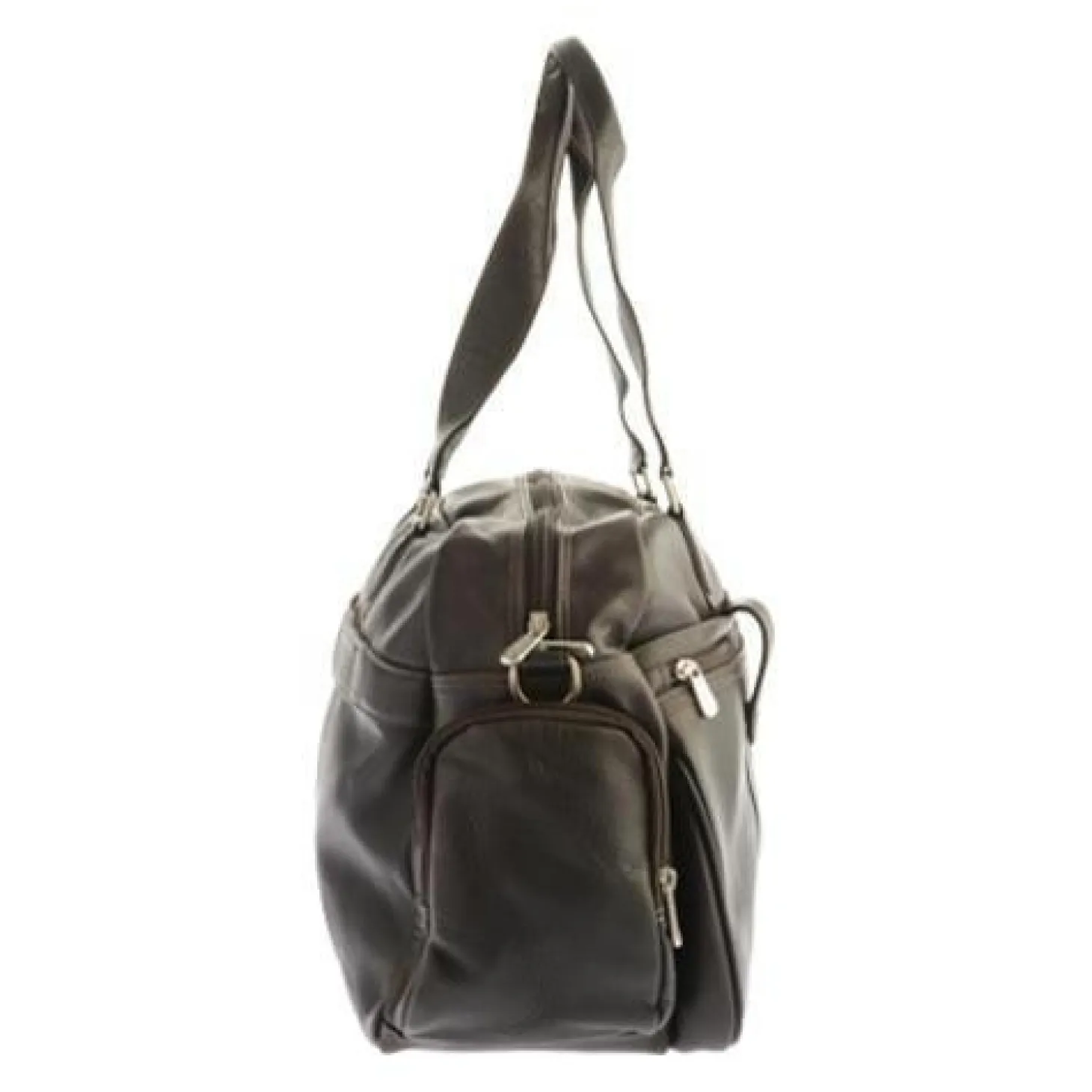 Piel Leather Multi-Pocket Carry-On Duffel