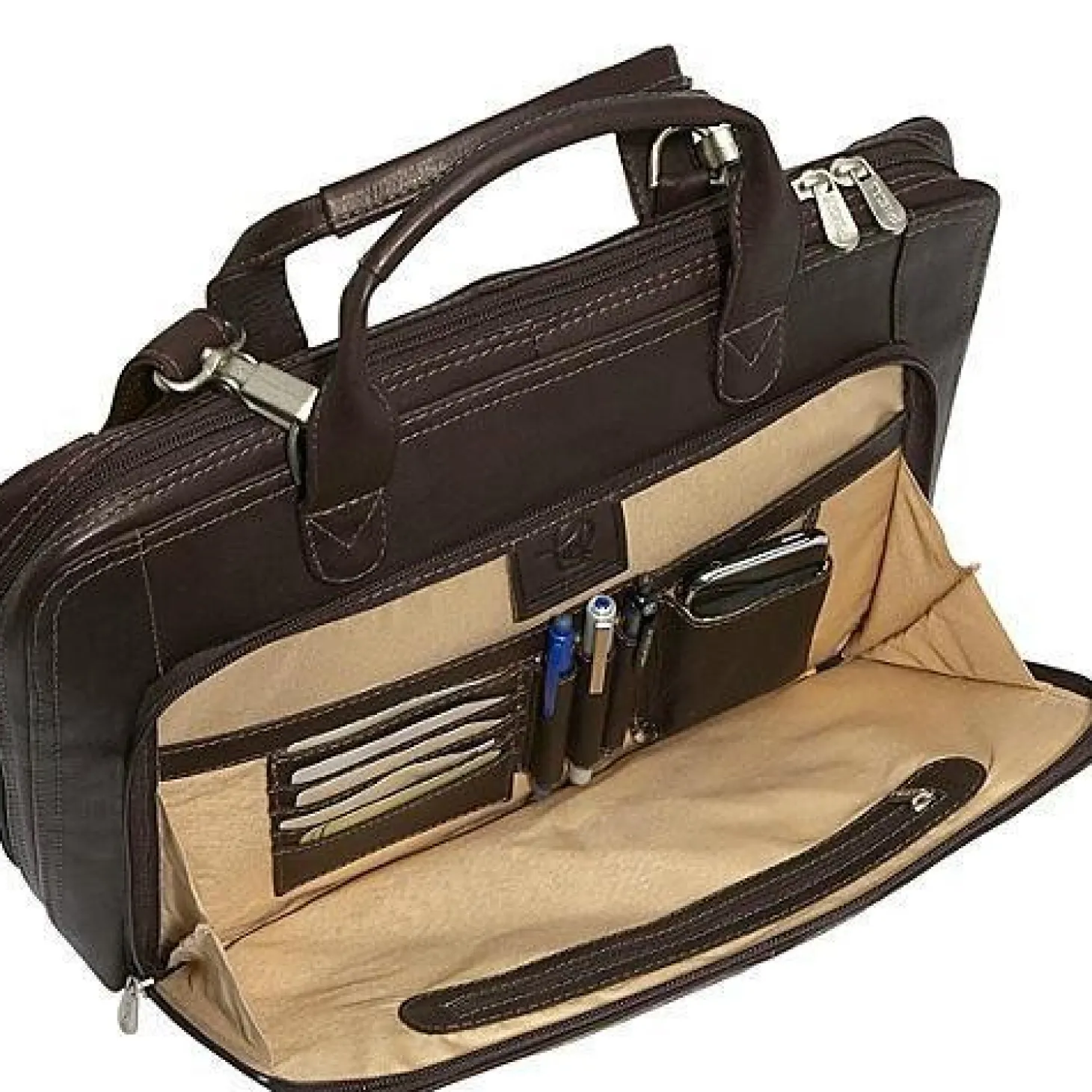 Piel Leather Slim Modern Portfolio