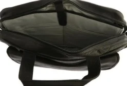 Piel Leather Slim Top-Zip Briefcase