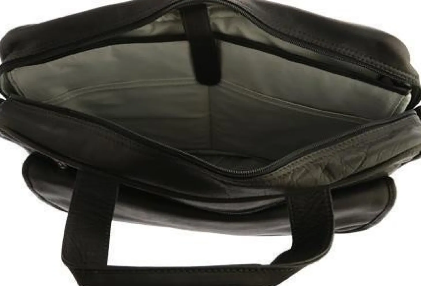 Piel Leather Slim Top-Zip Briefcase