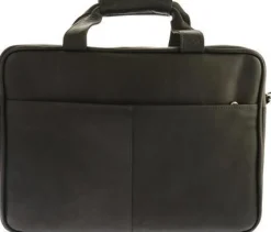 Piel Leather Slim Top-Zip Briefcase