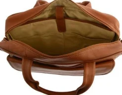 Piel Leather Slim Top-Zip Briefcase