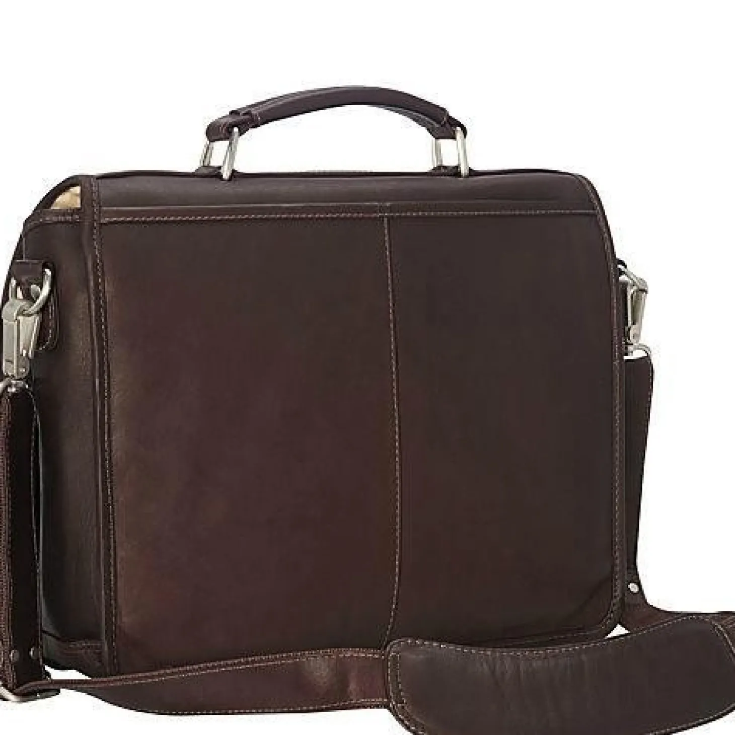 Piel Leather Small Flap-Over Laptop Brief