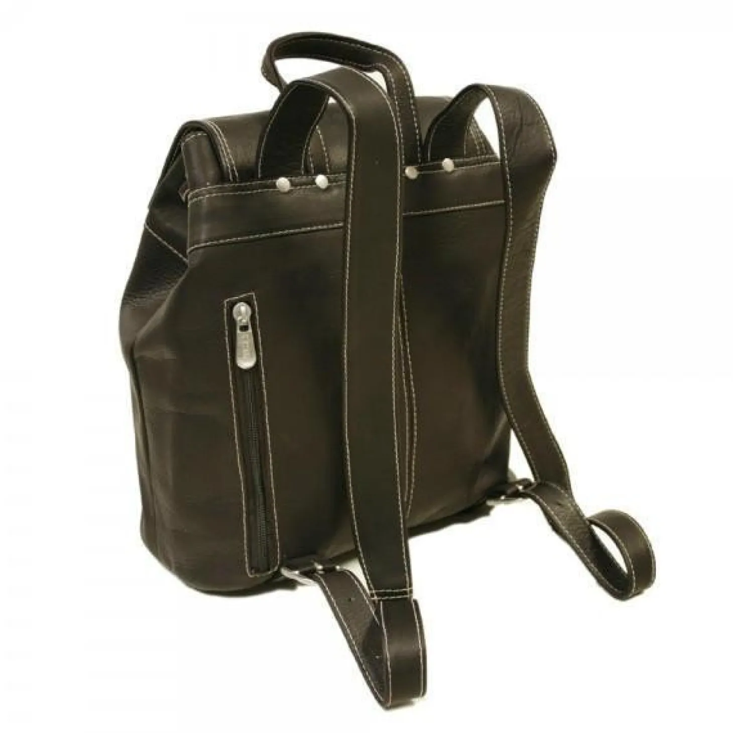 Piel Leather Top Flap Drawstring Backpack