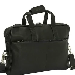 Piel Leather Top-Zip Portfolio