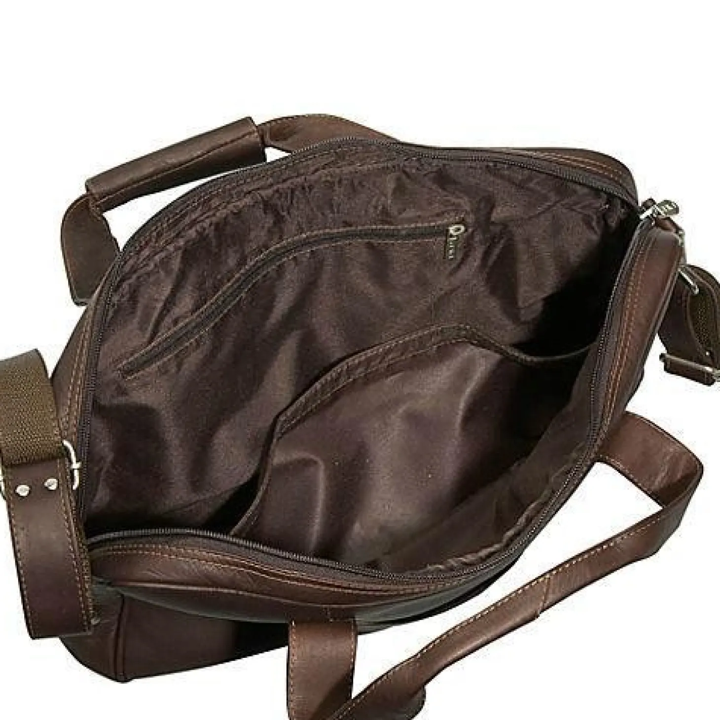 Piel Leather Top-Zip Portfolio