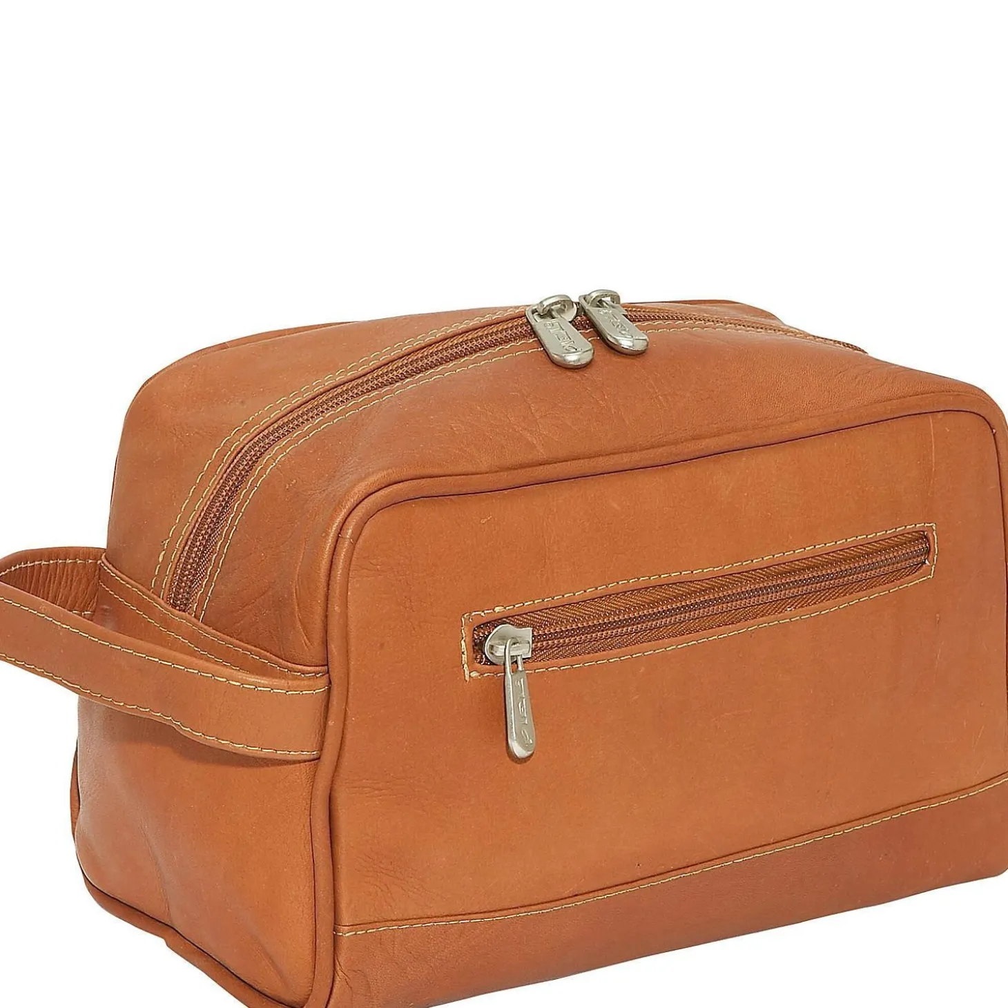 Piel Leather Top Zip Toiletry Kit