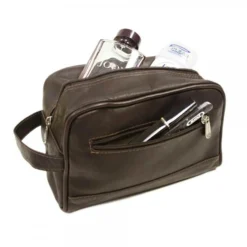 Piel Leather Top Zip Toiletry Kit
